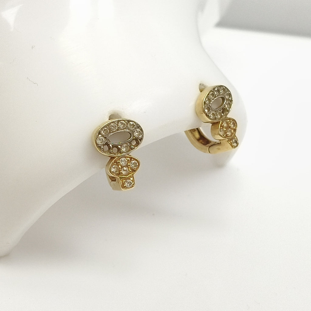 ARETES PAR ORO 14 K 3.6 GRMS (SEMINUEVO)