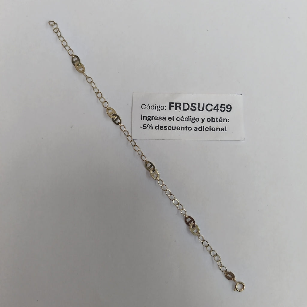 PULSERA ESPECIAL 14K 18 CM 1.6 GR (NUEVO)