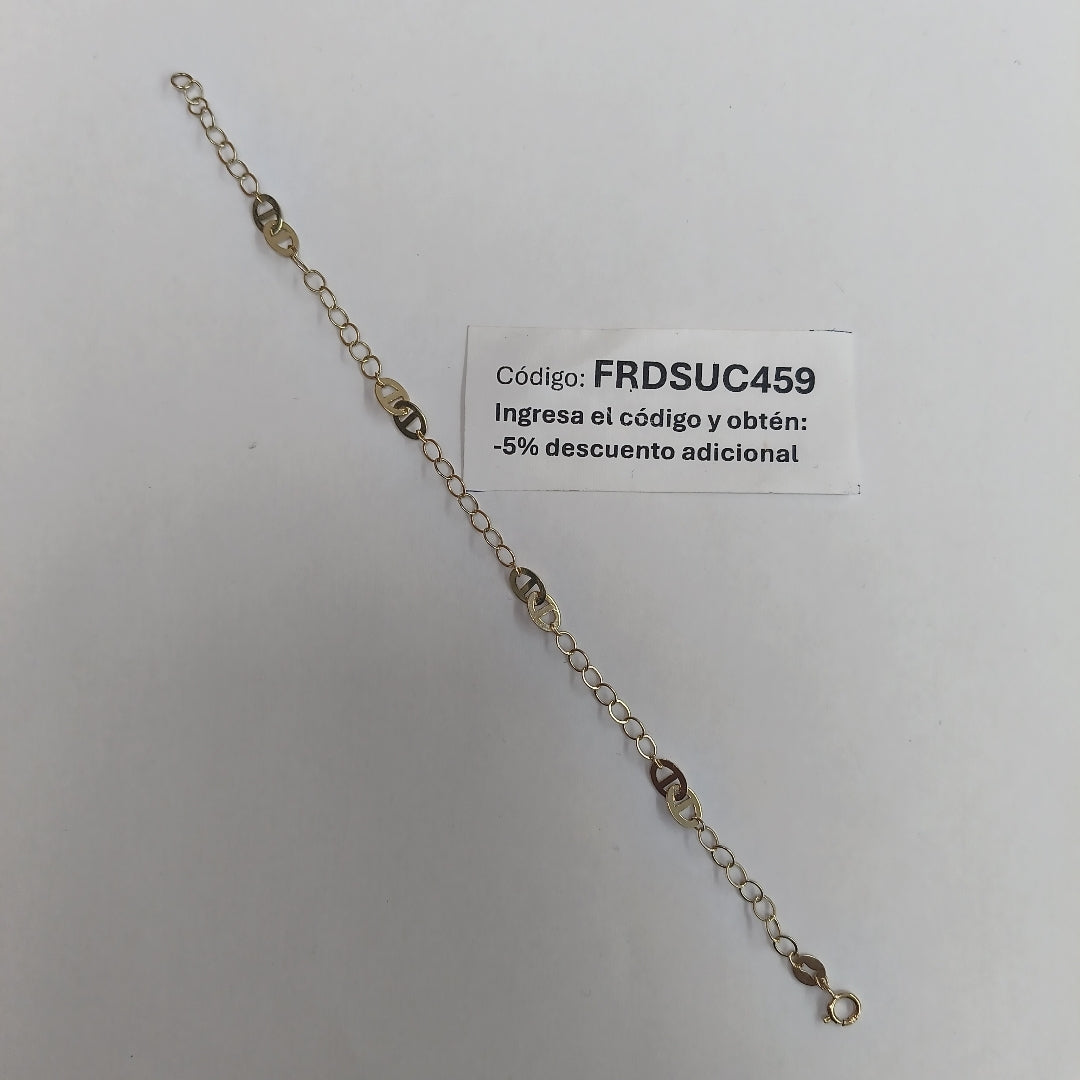 PULSERA ESPECIAL 14K 18 CM 1.6 GR (NUEVO)
