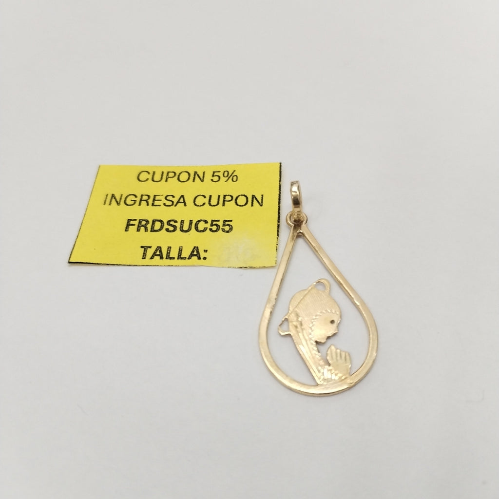 MEDALLA RELIGIOSA ORO 14 K 1,80 GRMS (SEMINUEVO)