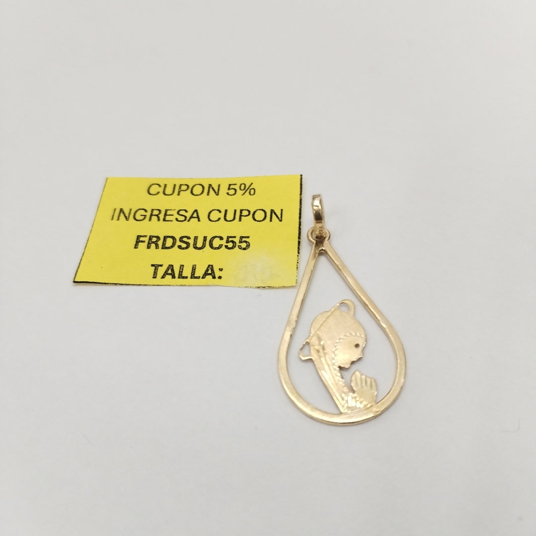 MEDALLA RELIGIOSA ORO 14 K 1,80 GRMS (SEMINUEVO)