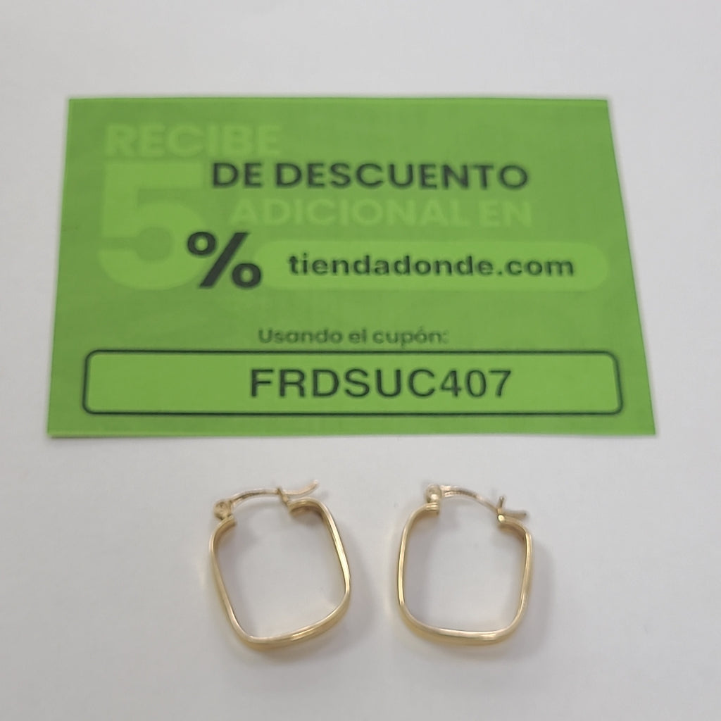 ARRACADAS PAR ORO 14 K 2,60 GRMS (SEMINUEVO)