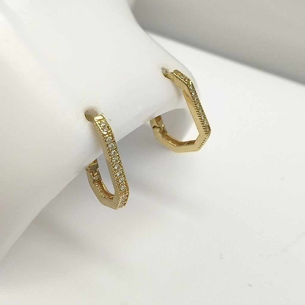 ARRACADAS PAR ORO 14 K 2 GRMS (SEMINUEVO)