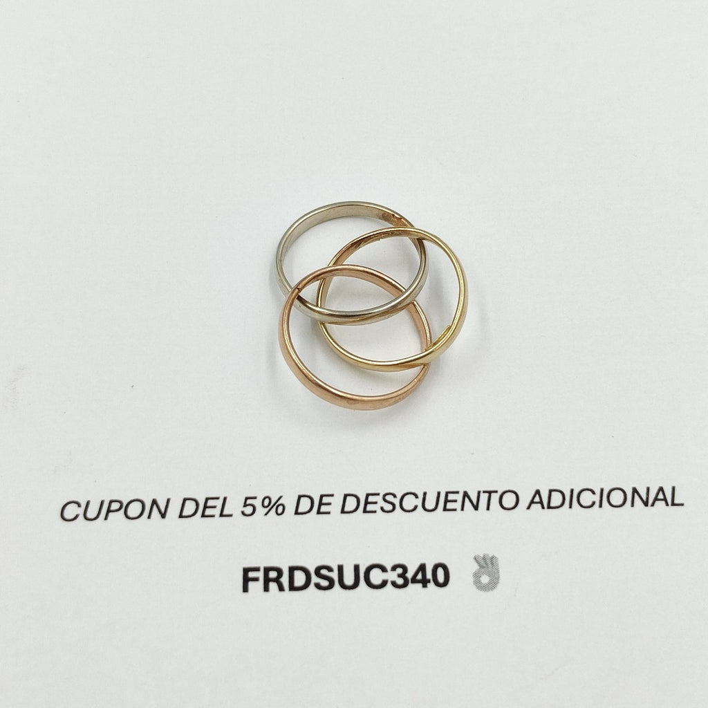 ANILLITO ORO,ORO COMBINADO 10 K 4,20 GRMS (SEMINUEVO)