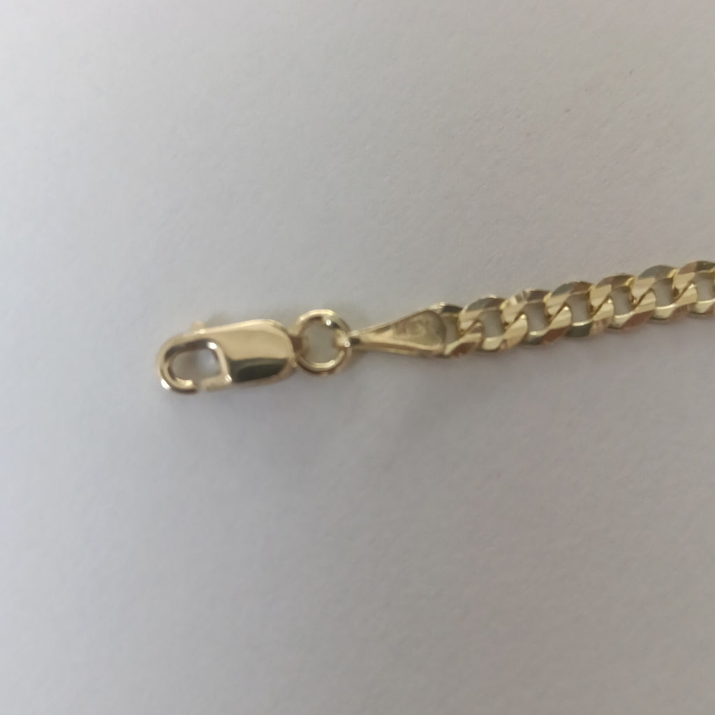 PULSERA BARBADA 14K 18 CM 3.2 GR (NUEVO)