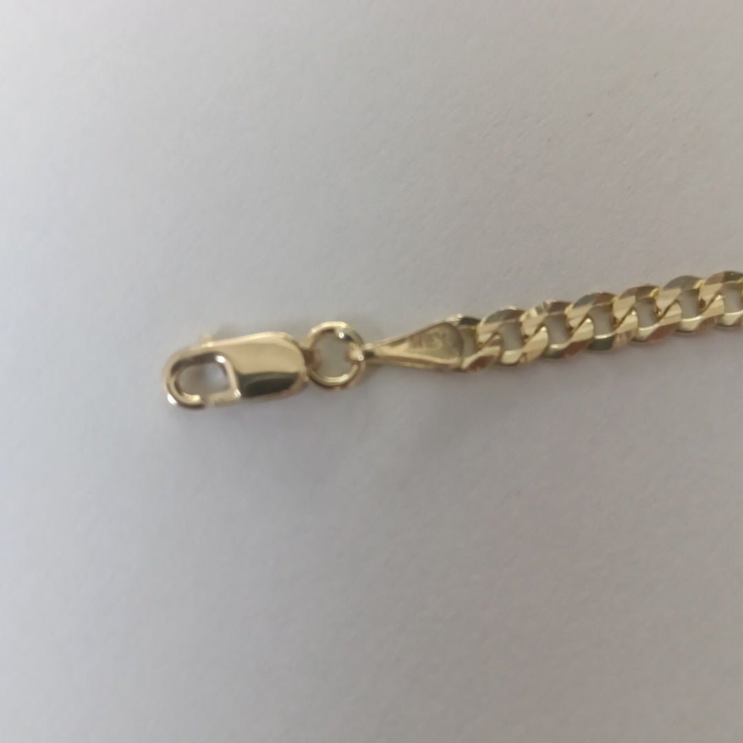 PULSERA BARBADA 14K 18 CM 3.2 GR (NUEVO)