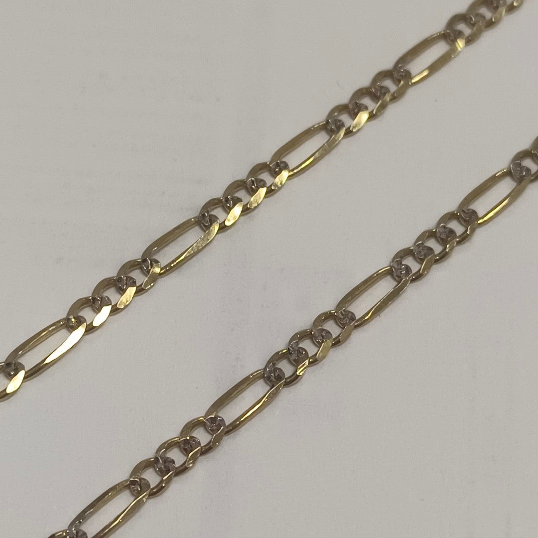 CADENA 3X1 DIAMANTADA 14K 55 CM 4.7 GR (NUEVO)