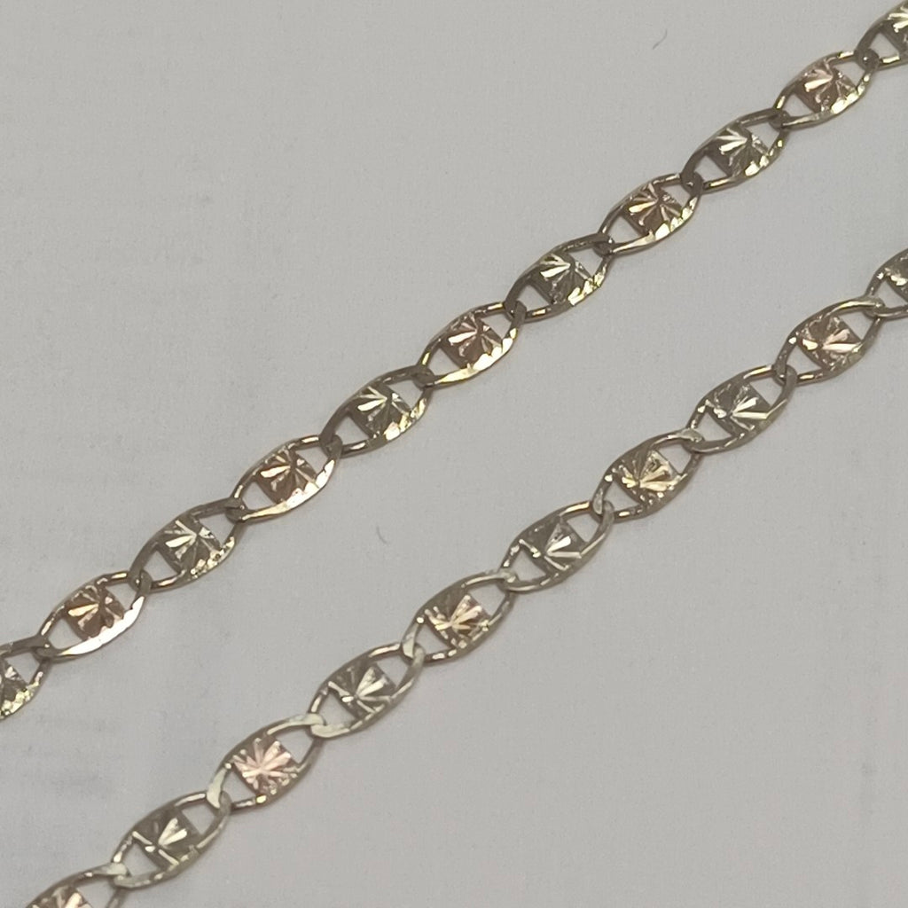 CADENAS TEJIDO GUCHI ORO 10K 55 CM 2.9 GR (NUEVO)