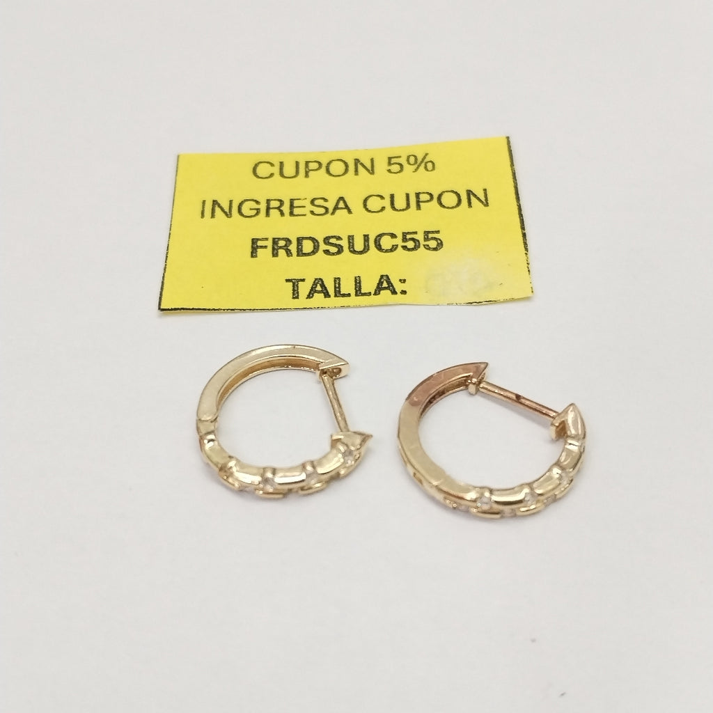 ARRACADAS PAR ORO 10 K 1,50 GRMS (SEMINUEVO)