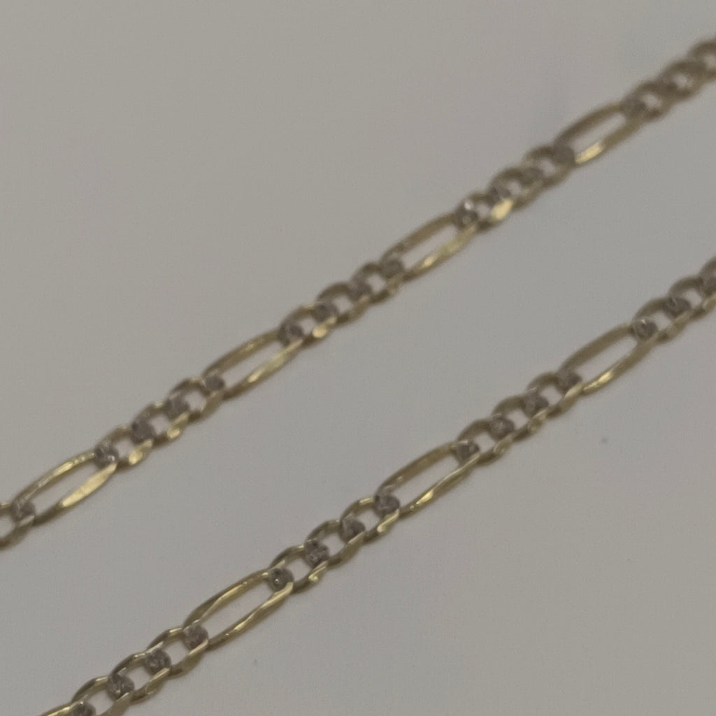 CADENA 3X1 DIAMANTADA 14K 60 CM 5.1 GR (NUEVO)