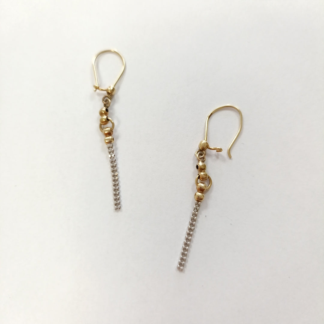 ARETES PAR ORO 14 K 1,50 GRMS (SEMINUEVO)
