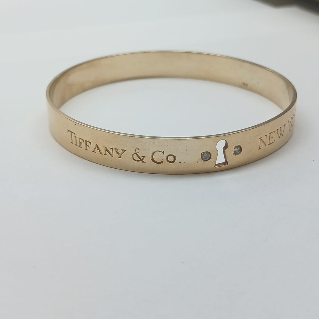PULSERA RIGIDA ORO 14 K 26,60 GRMS (SEMINUEVO)
