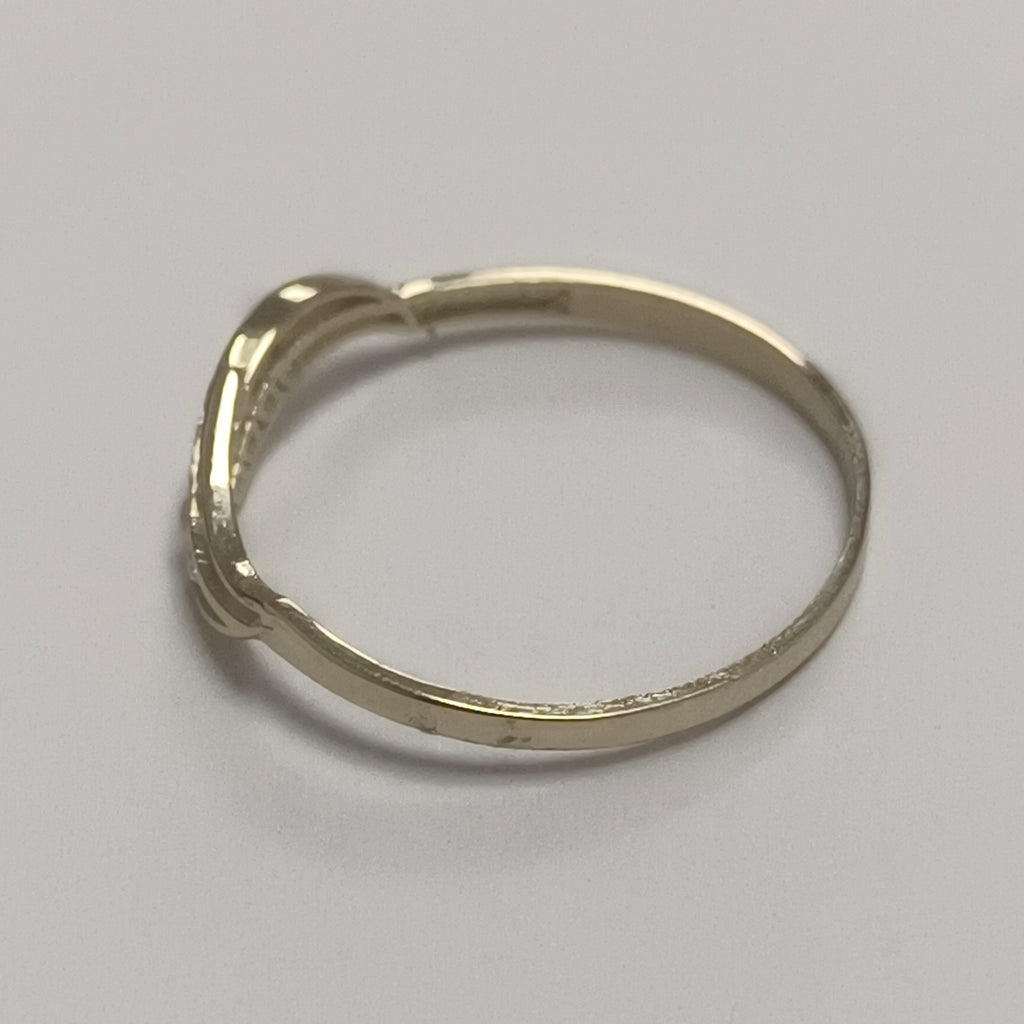 ANILLOS C CIRCONIAS 14K TALLA 8 0.8 GR (NUEVO)
