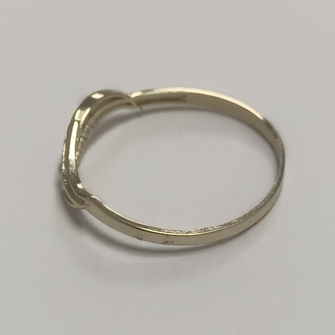 ANILLOS C CIRCONIAS 14K TALLA 8 0.8 GR (NUEVO)