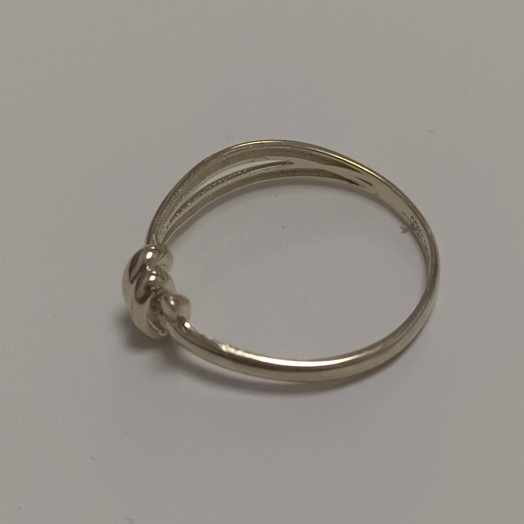 ANILLO ANILLITO C NUDO 14K 8 TALLA 2 GR (NUEVO)