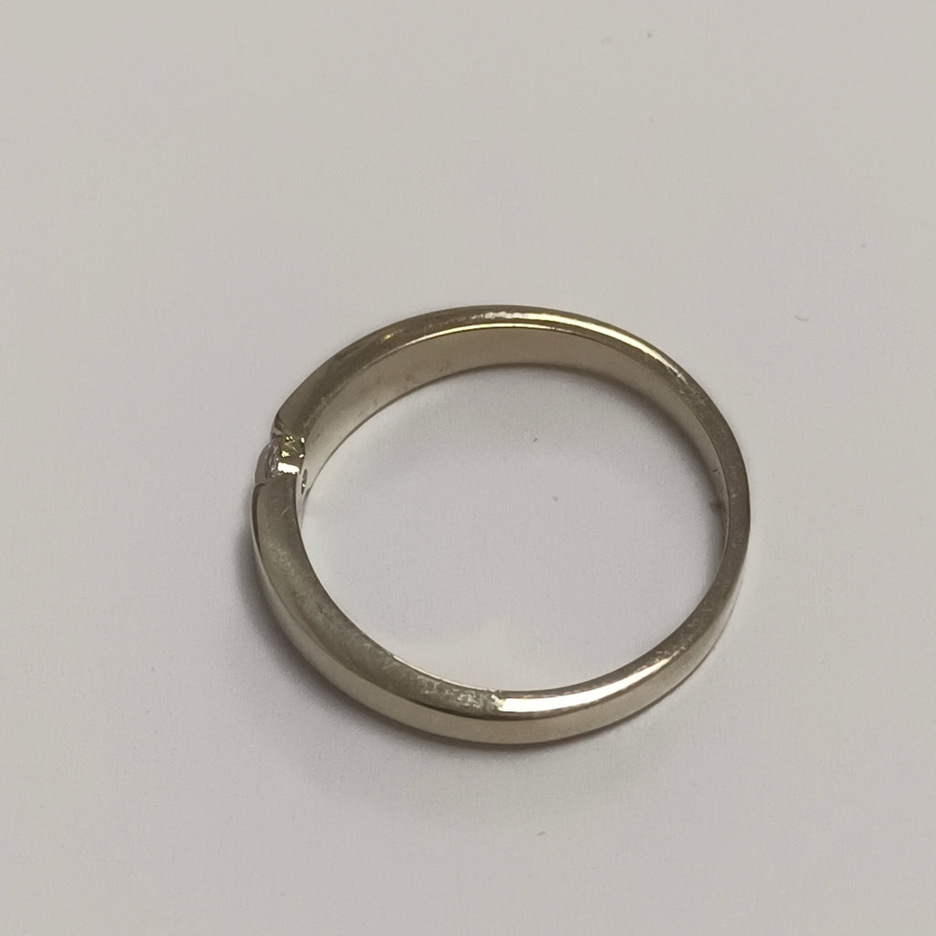 ANILLO ANILLITO SOLITARIO C CIRCONIA 14K 7 TALLA 2.7 GR (NUEVO)