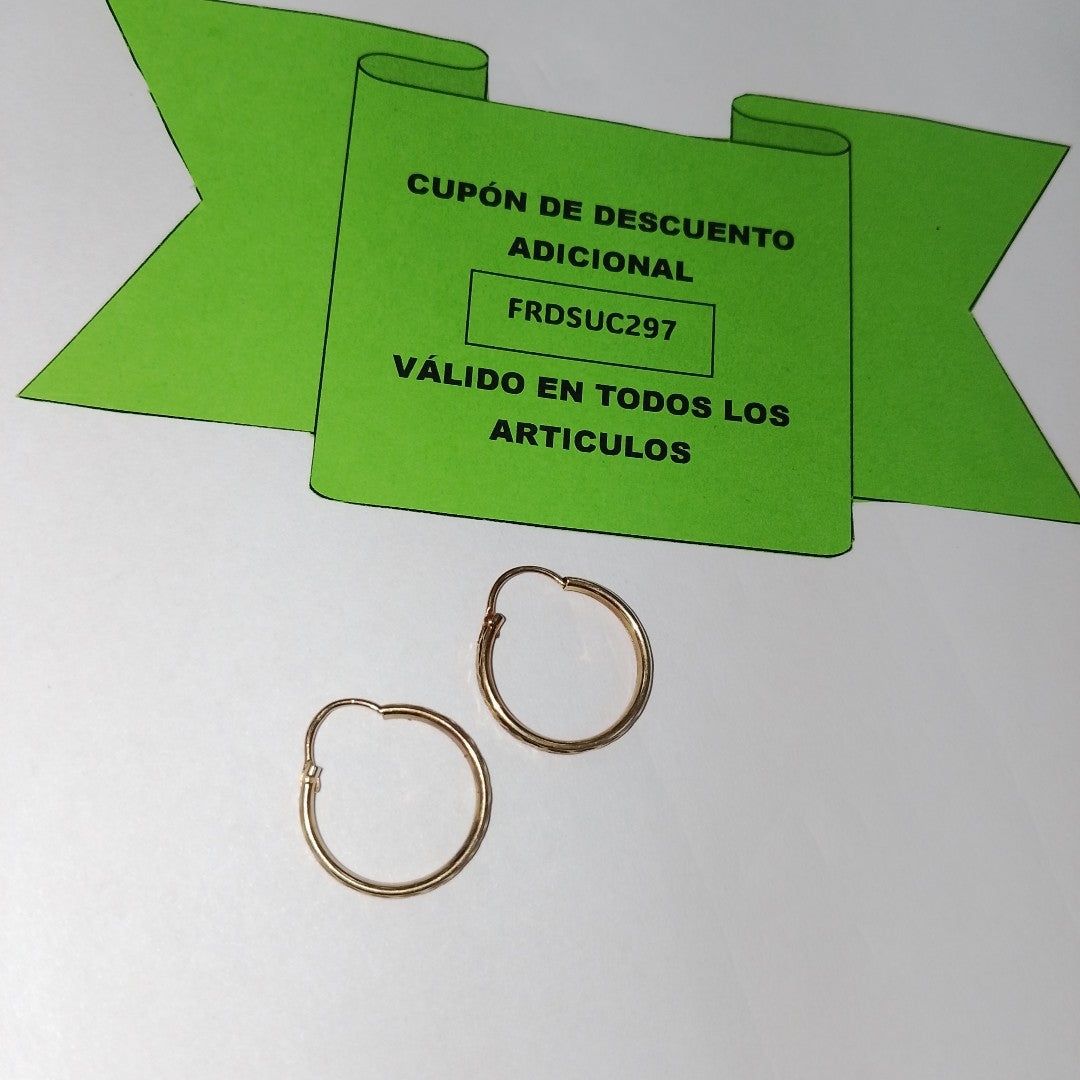ARRACADAS PAR ORO 10 K 1,40 GRMS (SEMINUEVO)