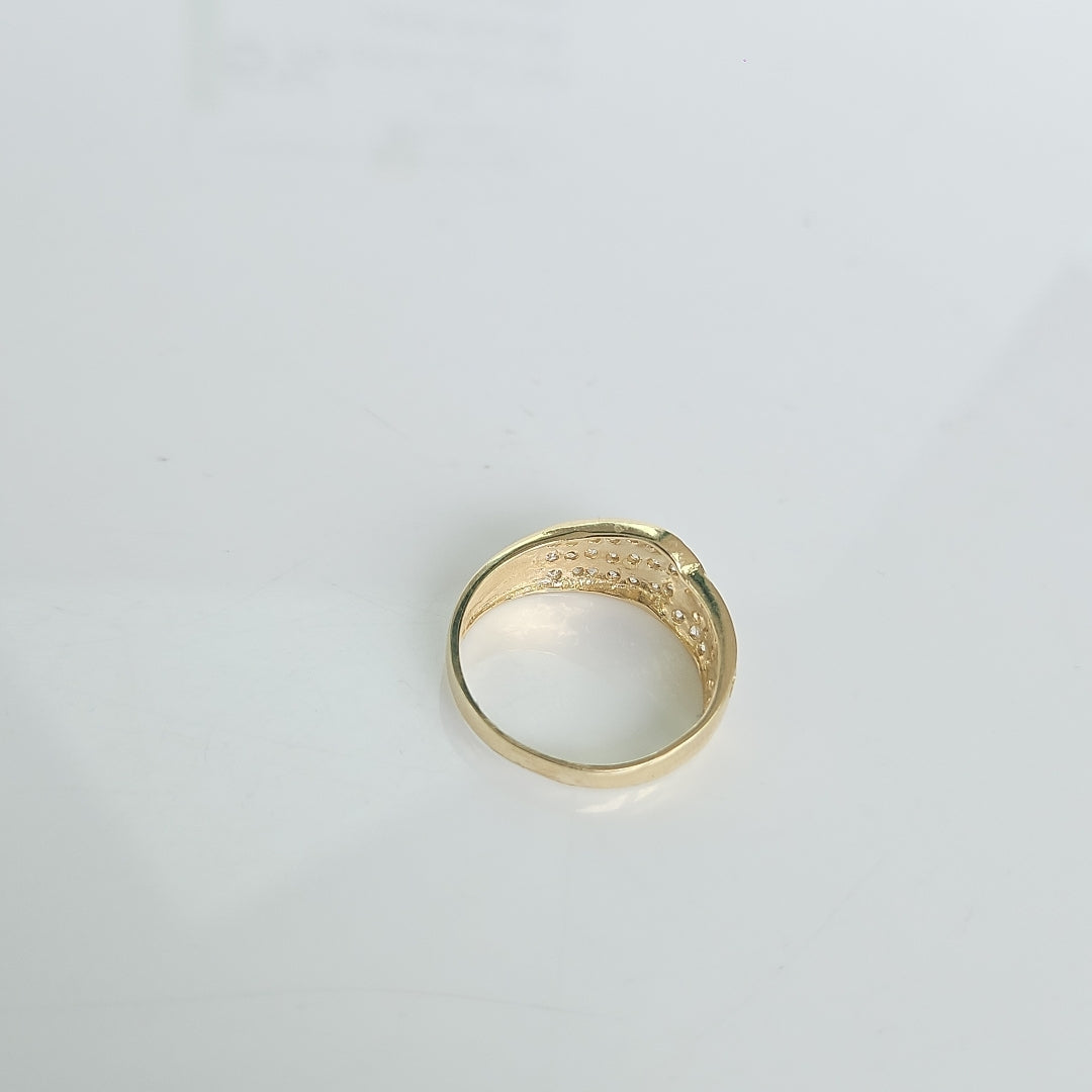 ANILLOS C CIRCONIAS 14K TALLA 7 2.9 GR (NUEVO)