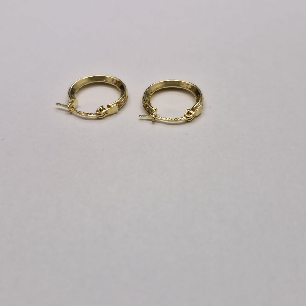 ARETES ARRACADAS CON CIRCONIAS 10K 1.4 GR (NUEVO)