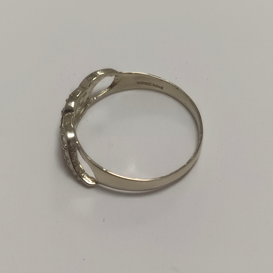 ANILLOS C CIRCONIAS 14K TALLA 7 1.4 GR (NUEVO)