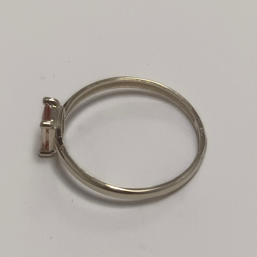 ANILLOS TEJIDO ANILLITO C PIEDRA DE COLOR 14K 8 1.2 GR (NUEVO)