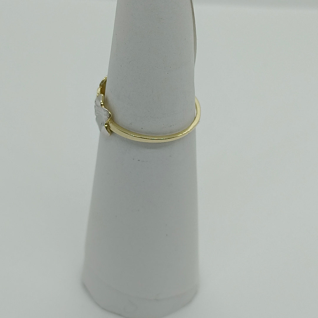 ANILLOS ANILLITO FIG FLORES 10K TALLA 8 1.3 GR (NUEVO)