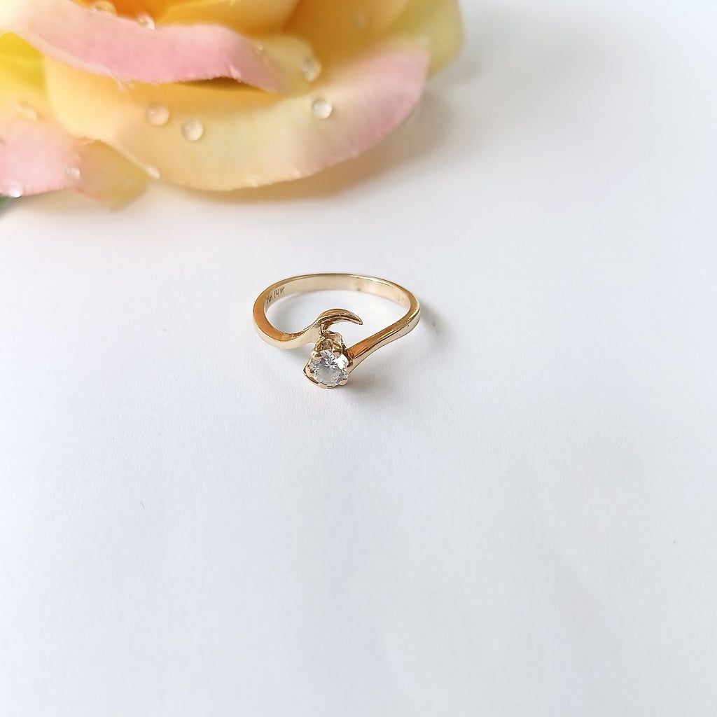 SOLITARIO ORO 14 K 2,50 GRMS (SEMINUEVO)