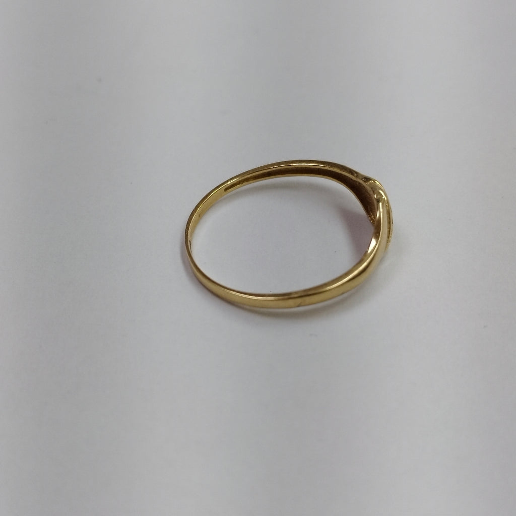 ANILLO ANILLITO C CIRCONIAS 14K 8.5 TALLA 1.2 GR (NUEVO)