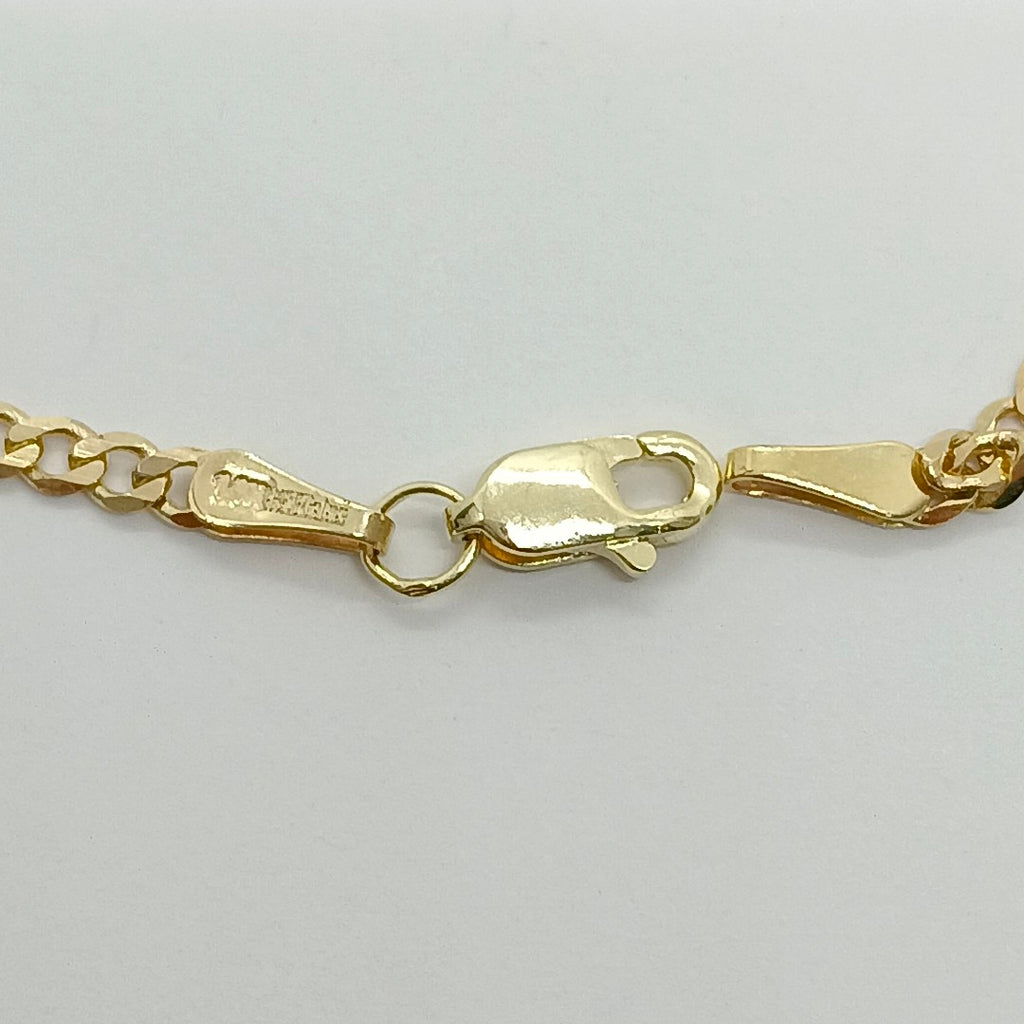PULSERA TEJIDO BARBADA 14K 18 CM 2 GR (NUEVO)