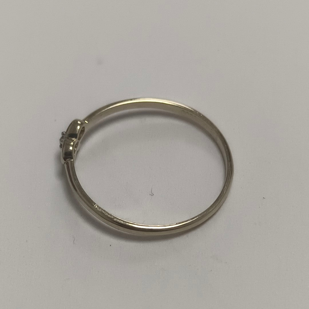 ANILLO ANILLITO FIG MOÑO C CIRCONIAS 14K 7 TALLA 0.9 GR (NUEVO)