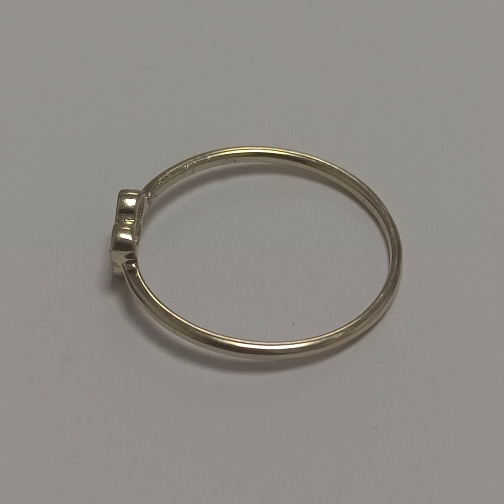 ANILLO ANILLITO MARIPOSA C CIRCONIAS 14K 7 TALLA 1 GR (NUEVO)