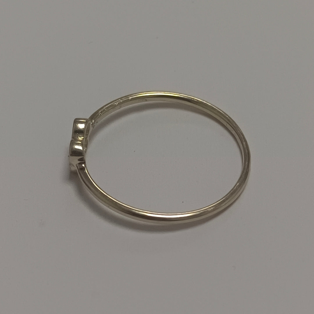 ANILLO ANILLITO MARIPOSA C CIRCONIAS 14K 7 TALLA 1 GR (NUEVO)