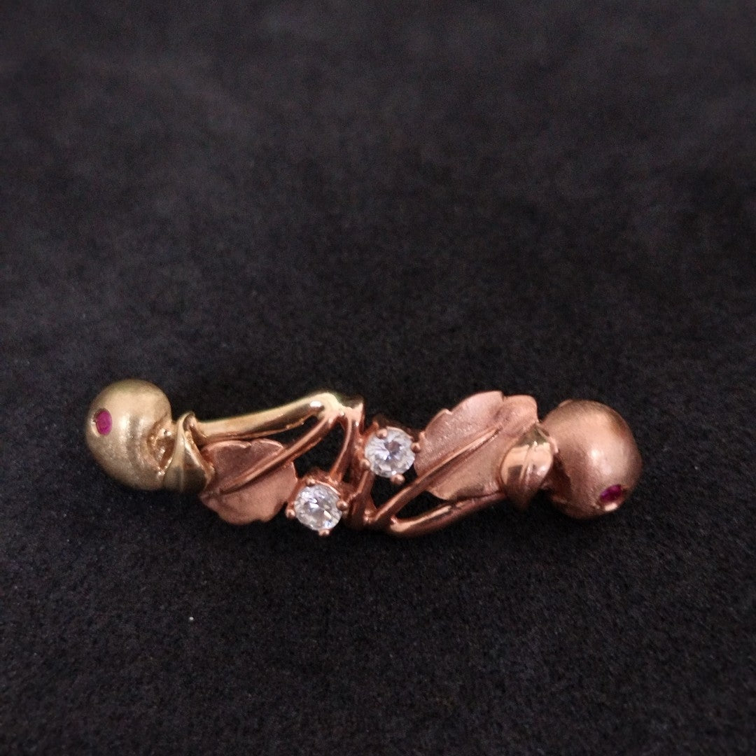 DIJE ORO COMBINADO 14 K 3,40 GRMS (SEMINUEVO)