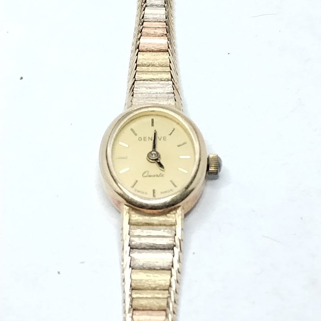 RELOJ CAJA ACERO PULSO ORO ORO 14 K 18.9 GRMS (SEMINUEVO)