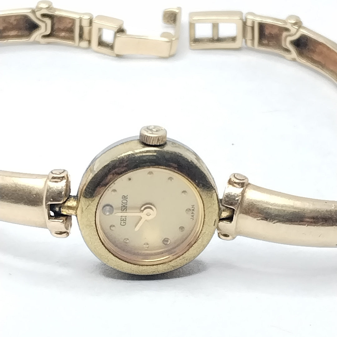 RELOJ CAJA ACERO PULSO ORO ORO 14 K 18.5 GRMS (SEMINUEVO)