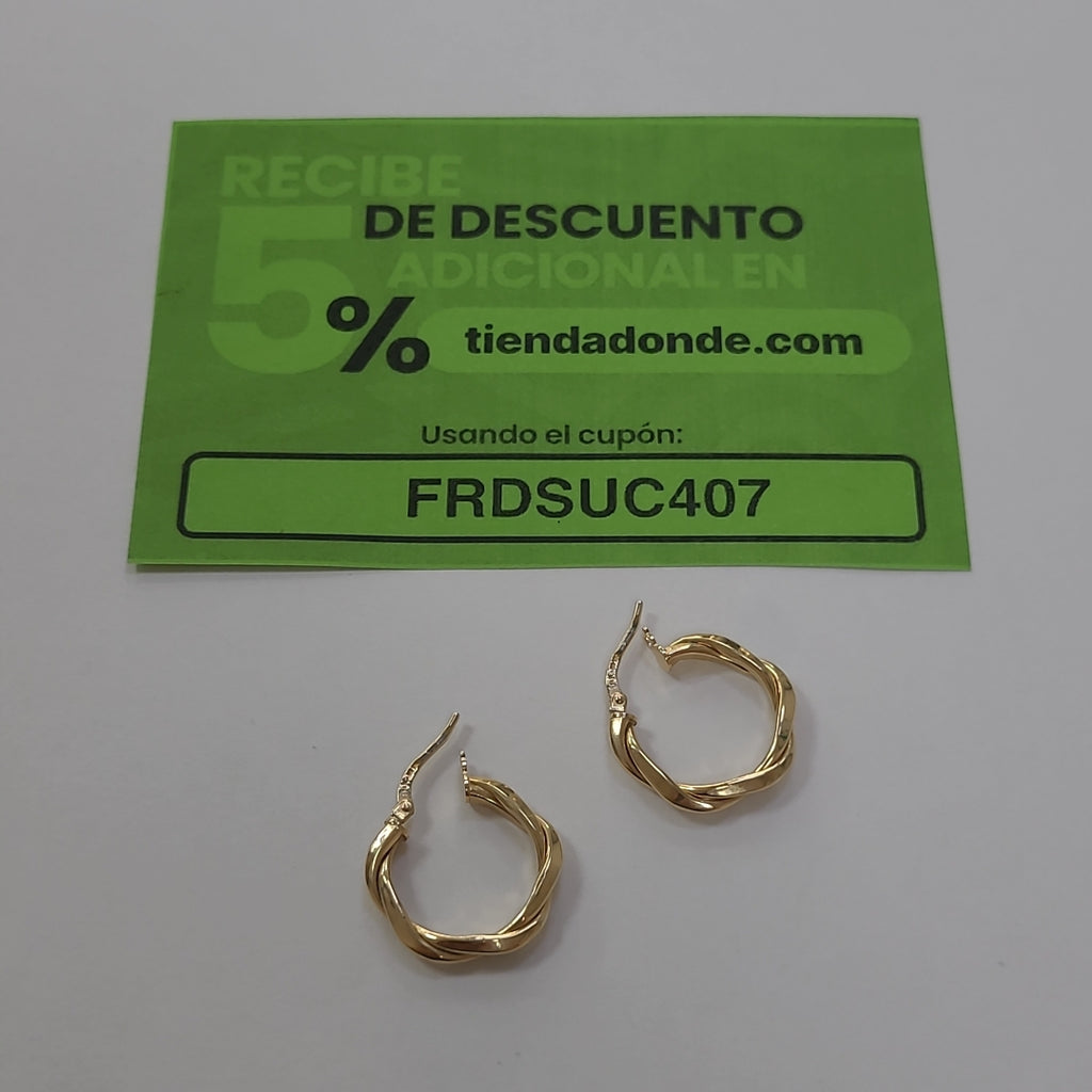 ARRACADAS ORO 14K 1.7 (NUEVO)