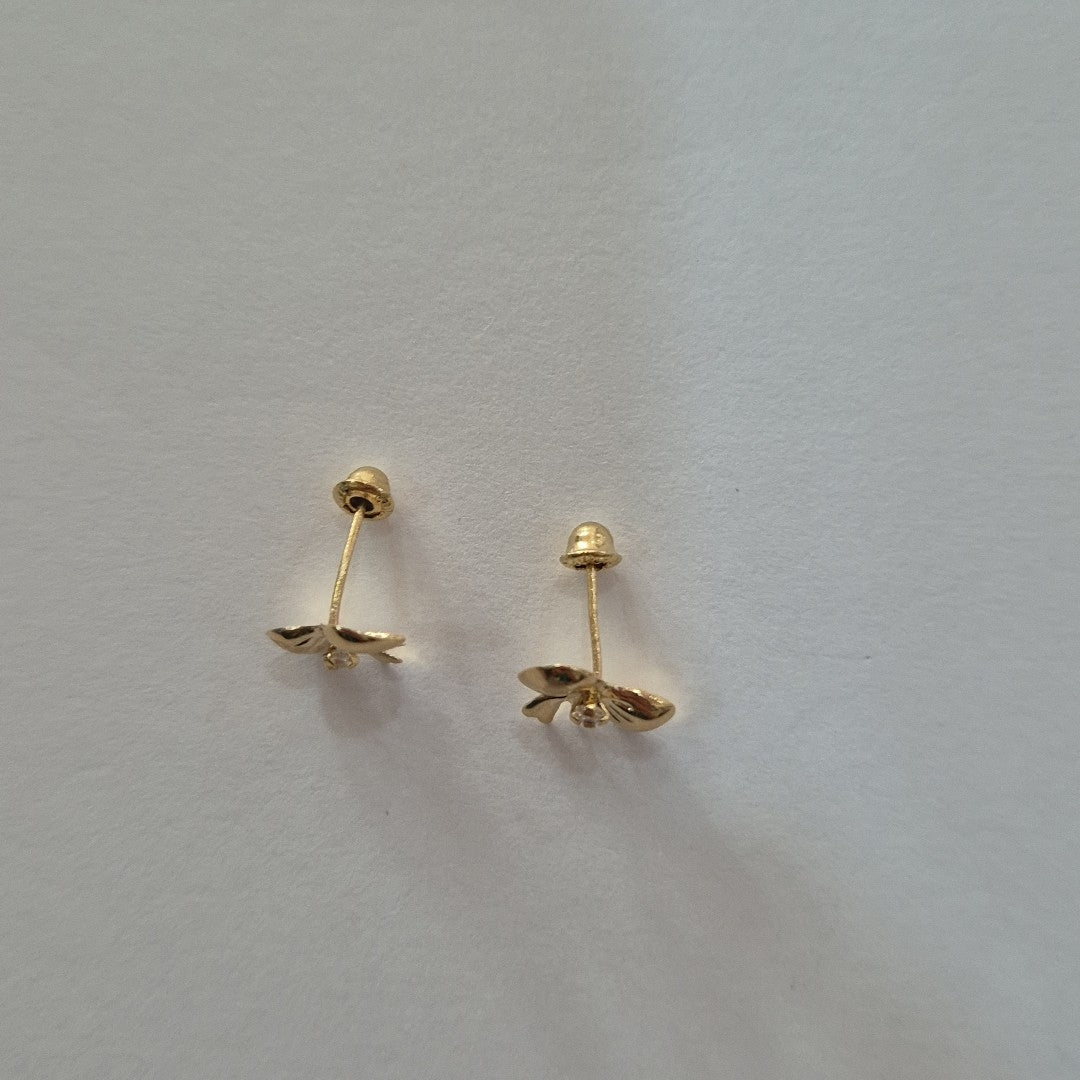 BROQUELES BROQUEL FIG MOÑO C CIRCONIA 14K 0.2441 GR (NUEVO)