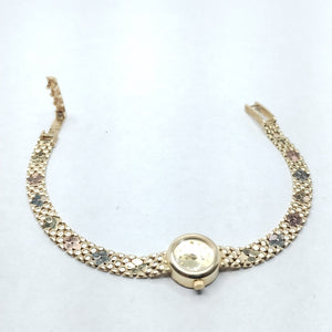 RELOJ CAJA ACERO PULSO ORO ORO 14 K 13.1 GRMS (SEMINUEVO)