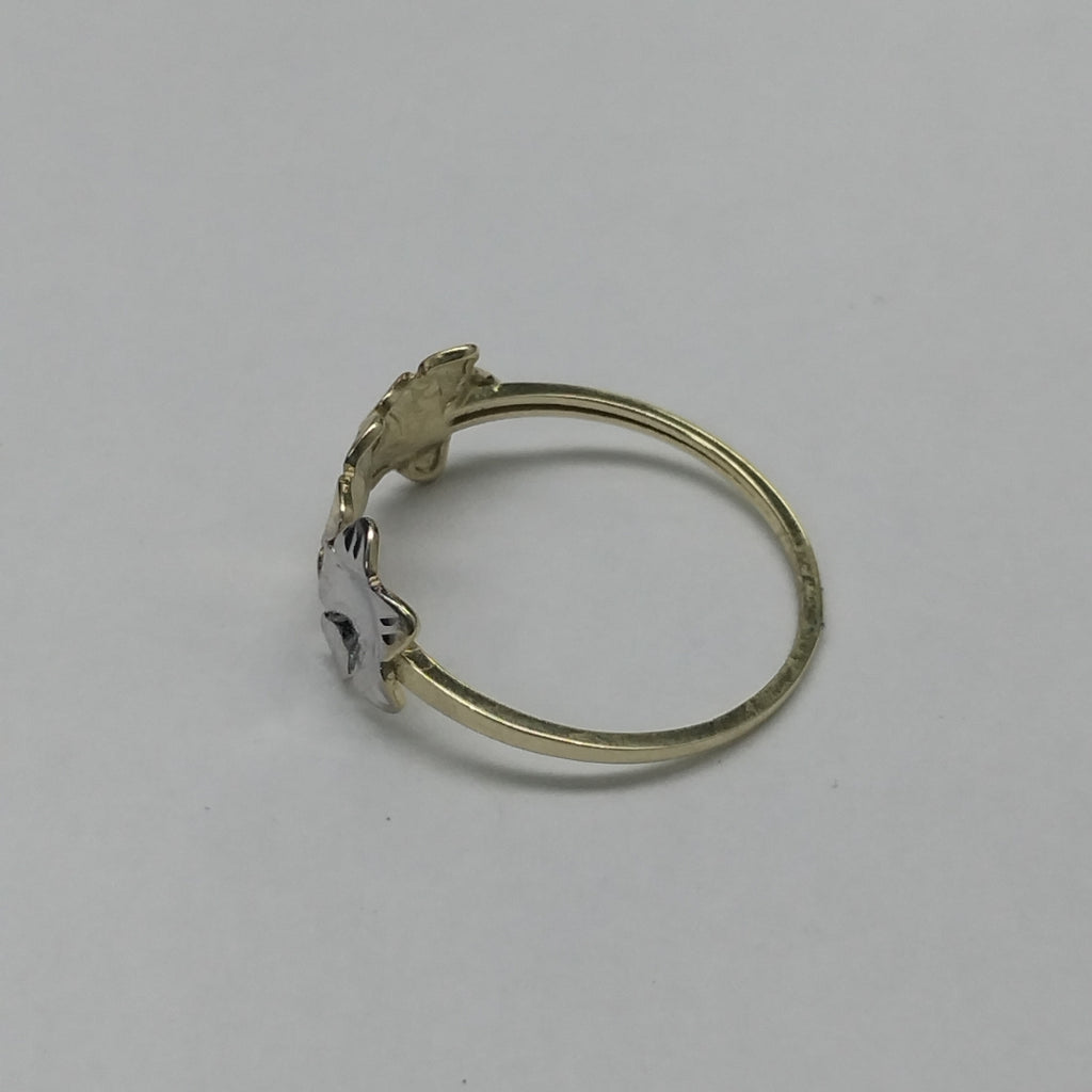 ANILLOS ANILLITO FIG FLORES 10K TALLA 9 1.3 GR (NUEVO)