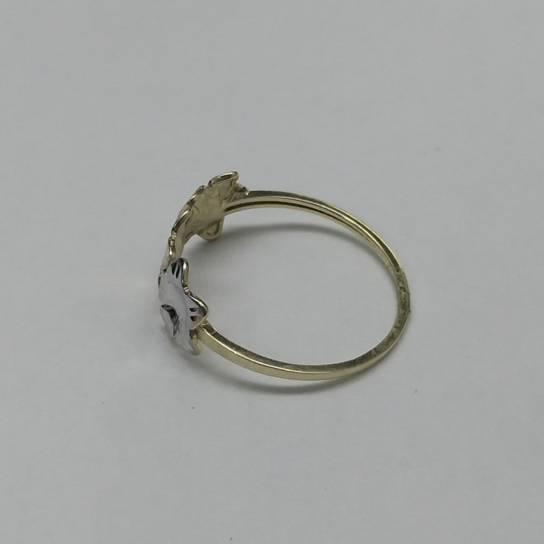ANILLOS ANILLITO FIG FLORES 10K TALLA 9 1.3 GR (NUEVO)