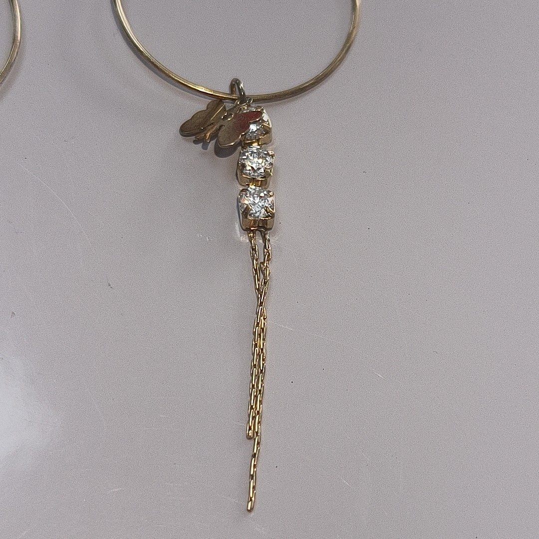 ARRACADAS PAR ORO 14 K 2.2 GRMS (SEMINUEVO)