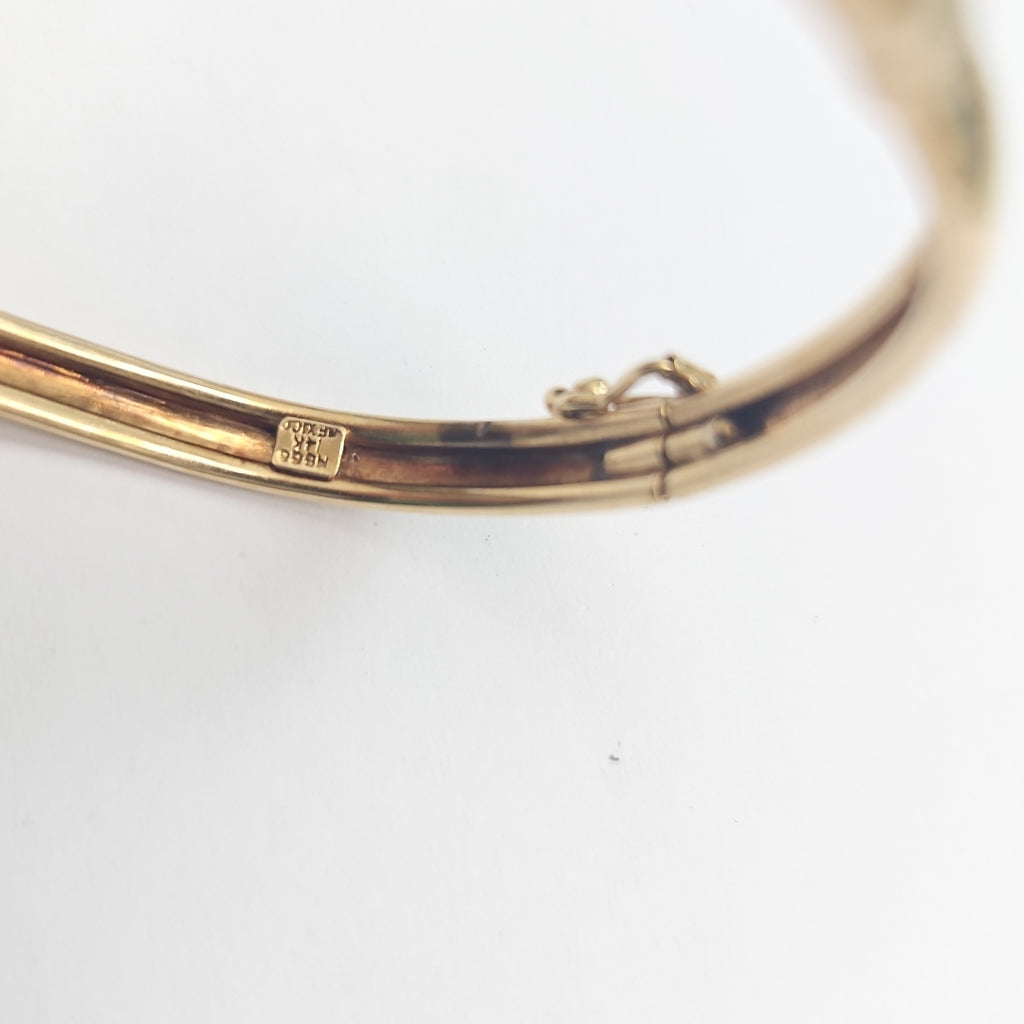 PULSERA RIGIDA ORO 14 K 12 GRMS (SEMINUEVO)