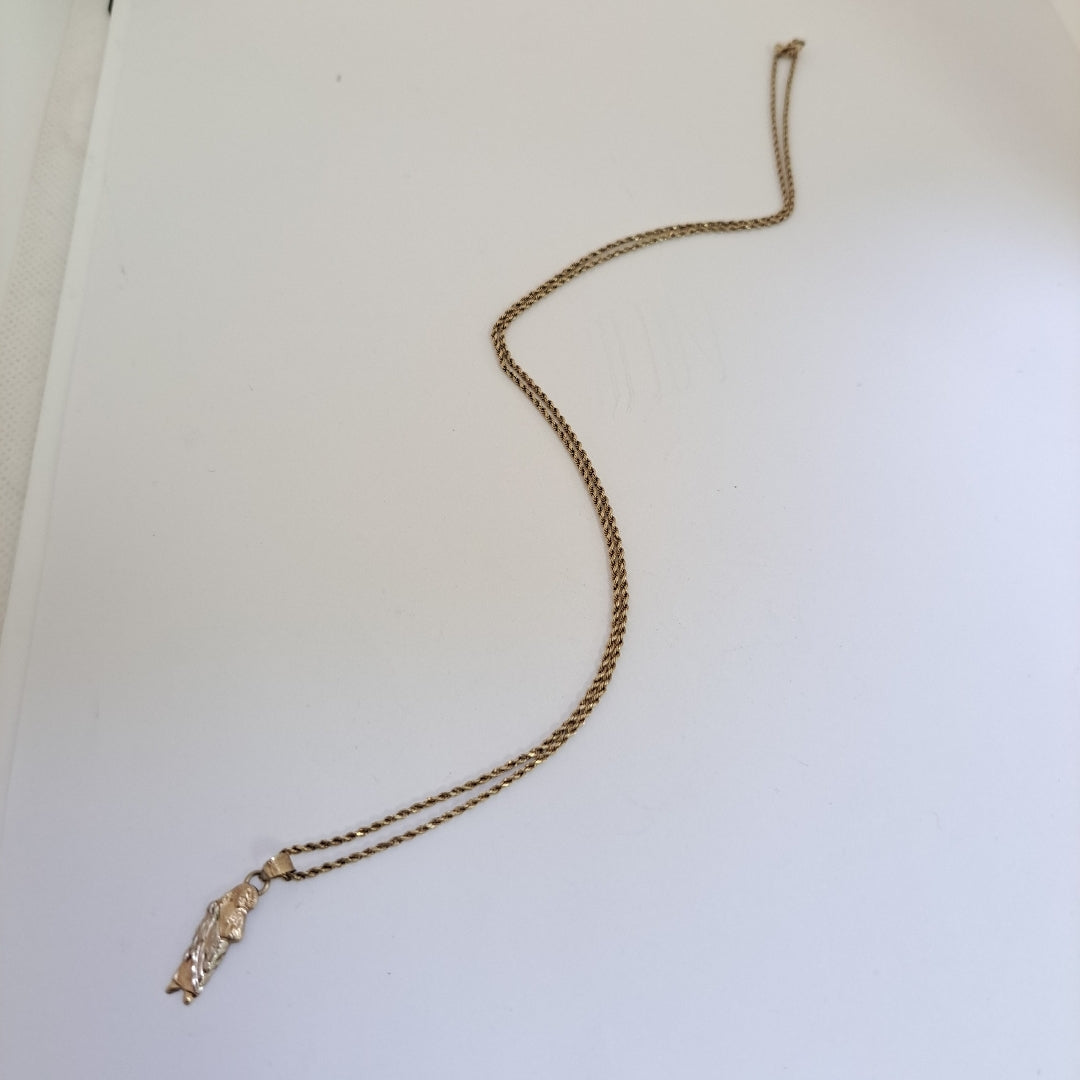 CADENA, DIJE ORO 10 K 1.8 GRMS (SEMINUEVO)
