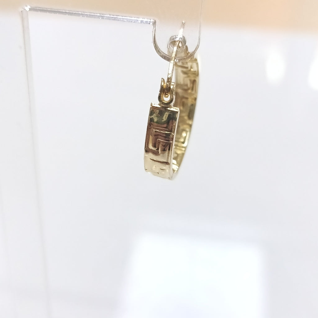 ARETES ARRACADAS FIG GRECAS 14K 1.7 GR (NUEVO)