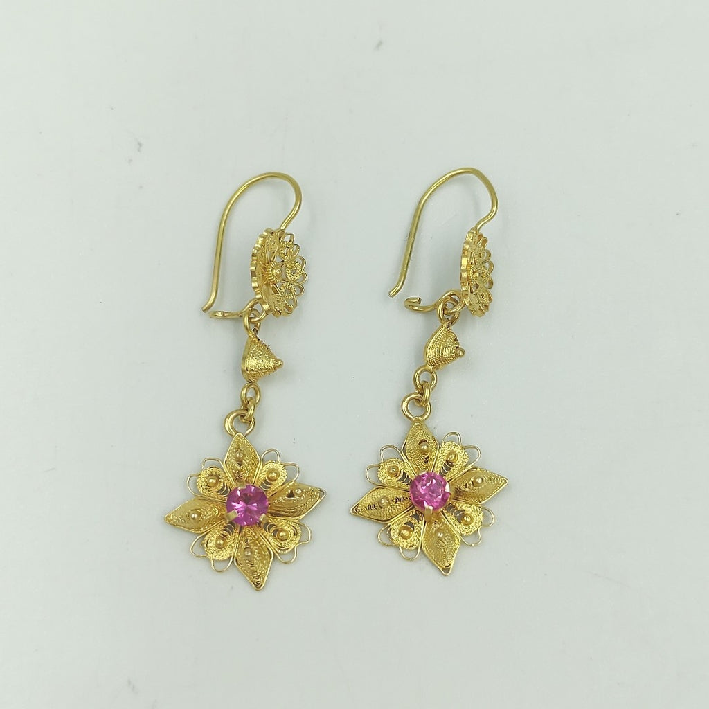 ARETES PAR ORO 14 K 3,10 GRMS (SEMINUEVO)