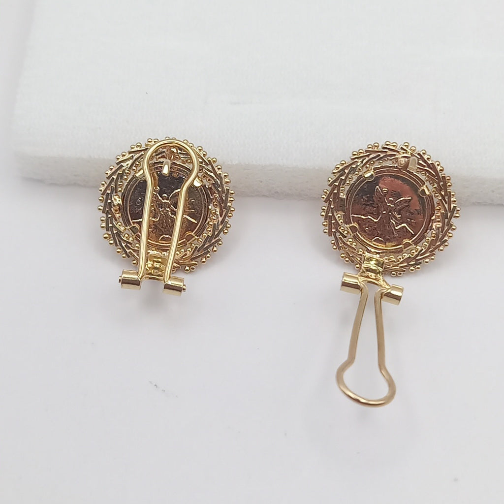 K1 6 GRMS 10 K IDENTIFICACIÓN ARETES PAR MATERIALES ORO CANTIDAD DE PI (SEMINUEVO)