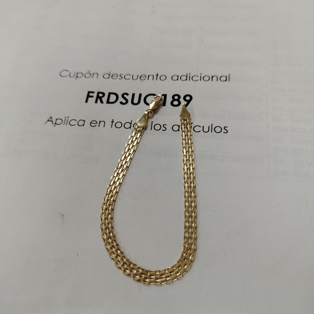 PULSERA ESPECIAL 10K 18 CM 3.9 GR (NUEVO)