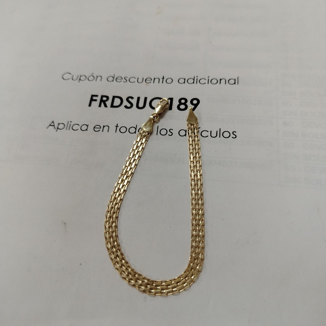 PULSERA ESPECIAL 10K 18 CM 3.9 GR (NUEVO)