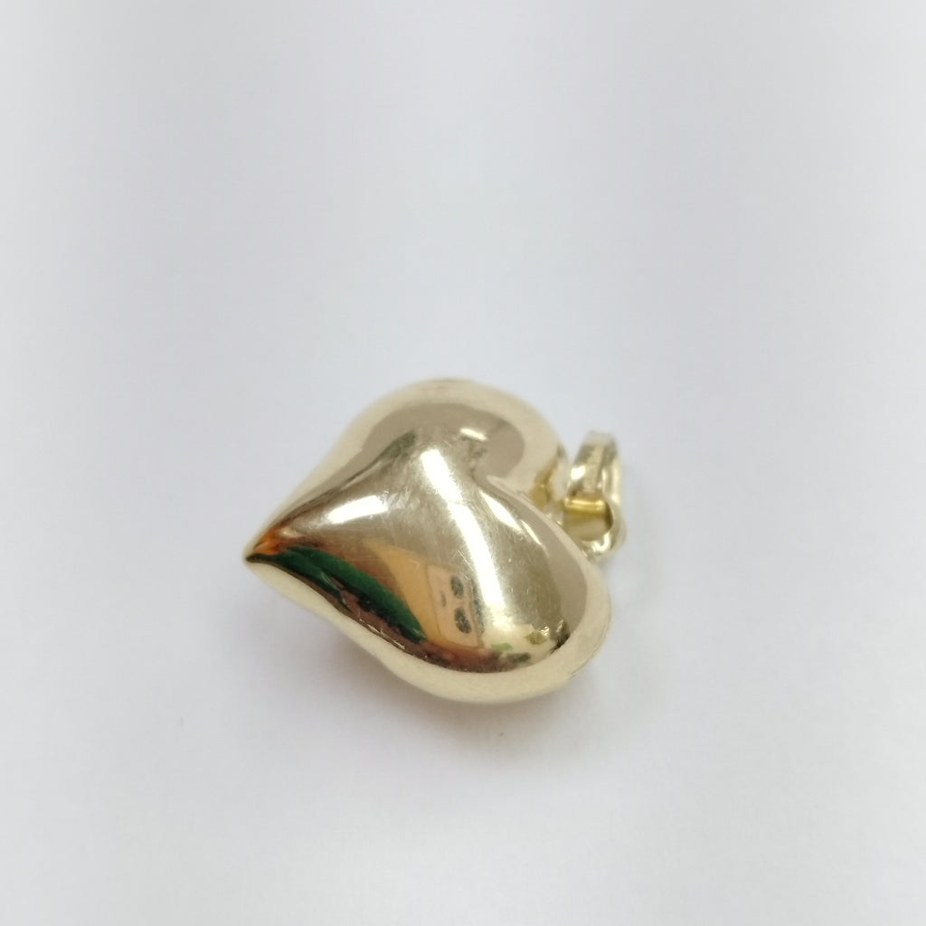 DIJE TEJIDO CORAZON LISO 14K 1.2 GR (NUEVO)