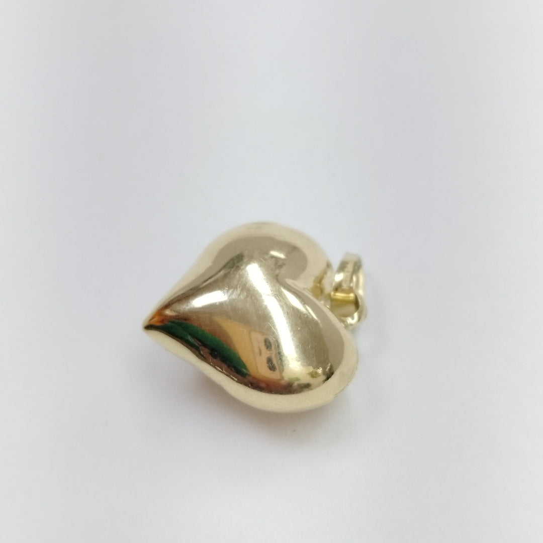 DIJE TEJIDO CORAZON LISO 14K 1.2 GR (NUEVO)